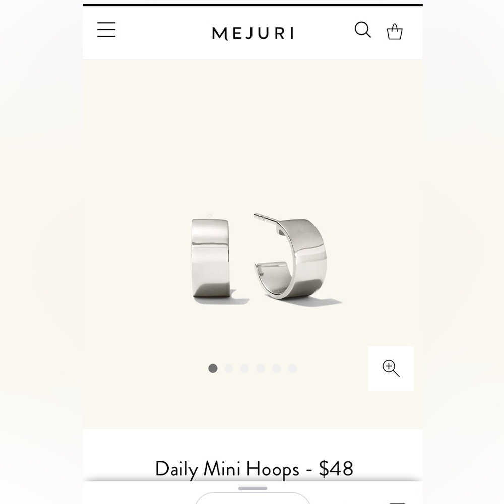 Daily Mini Hoops Sterling Silver